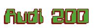 Rendering -Audi 200 - using Computer Font