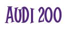 Rendering -Audi 200 - using Cooper Latin
