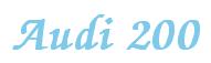 Rendering -Audi 200 - using Zapf Chancery