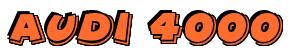 Rendering -Audi 4000 - using Comic Strip
