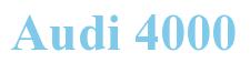 Rendering -Audi 4000 - using Times New Roman Bold