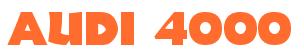 Rendering -Audi 4000 - using Informal