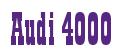 Rendering -Audi 4000 - using Bill Board