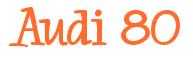 Rendering -Audi 80 - using Whoa Whoa