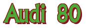 Rendering -Audi 80 - using Flair
