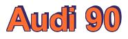 Rendering -Audi 90 - using Arial Bold