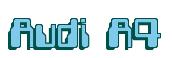 Rendering -Audi A4 - using Computer Font