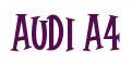 Rendering -Audi A4 - using Cooper Latin