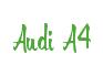 Rendering -Audi A4 - using Memo