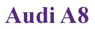 Rendering -Audi A8 - using Times New Roman Bold