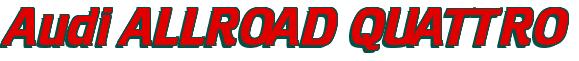 Rendering -Audi ALLROAD QUATTRO - using Cruiser