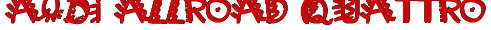 Rendering -Audi ALLROAD QUATTRO - using Manic Pop Thrill 