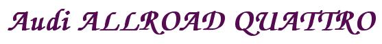 Rendering -Audi ALLROAD QUATTRO - using Zapf Chancery