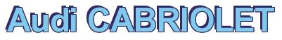 Rendering -Audi CABRIOLET - using Arial Bold