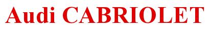 Rendering -Audi CABRIOLET - using Times New Roman Bold