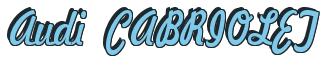 Rendering -Audi CABRIOLET - using Jot-down 