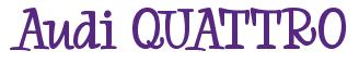Rendering -Audi QUATTRO - using Whoa Whoa