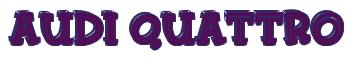 Rendering -Audi QUATTRO - using FinkBold