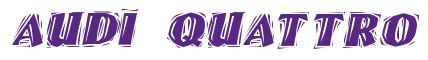 Rendering -Audi QUATTRO - using Cut Ragged