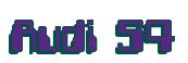 Rendering -Audi S4 - using Computer Font
