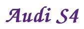 Rendering -Audi S4 - using Zapf Chancery