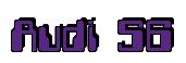 Rendering -Audi S6 - using Computer Font