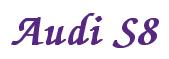 Rendering -Audi S8 - using Zapf Chancery