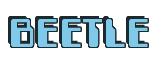 Rendering -BEETLE - using Computer Font
