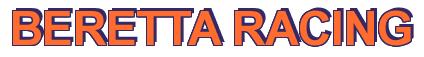 Rendering -BERETTA RACING - using Arial Bold