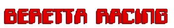 Rendering -BERETTA RACING - using Computer Font