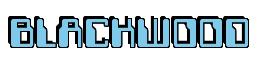 Rendering -BLACKWOOD - using Computer Font