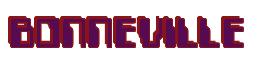 Rendering -BONNEVILLE - using Computer Font
