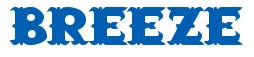Rendering "BREEZE" using Saloon