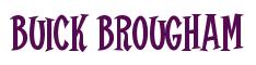 Rendering -Buick BROUGHAM - using Cooper Latin