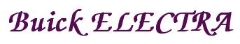 Rendering -Buick ELECTRA - using Zapf Chancery