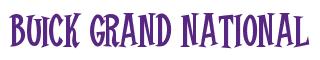 Rendering -Buick GRAND NATIONAL - using Cooper Latin