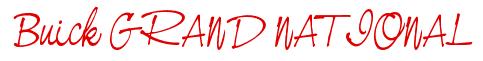 Rendering -Buick GRAND NATIONAL - using Neville Script