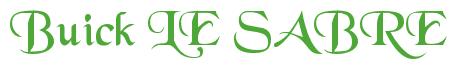 Rendering "Buick LE SABRE" using Black Chancery