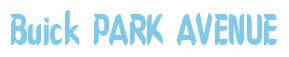 Rendering "Buick PARK AVENUE" using Callimarker