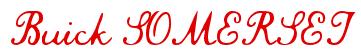 Rendering "Buick SOMERSET" using Commercial Script
