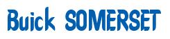 Rendering "Buick SOMERSET" using Callimarker
