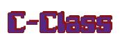 Rendering -C-Class - using Computer Font
