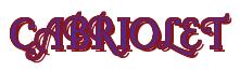 Rendering "CABRIOLET" using Fonteroy Brown