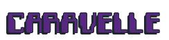 Rendering -CARAVELLE - using Computer Font