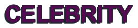 Rendering -CELEBRITY - using Arial Bold