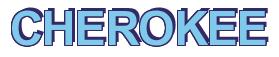 Rendering -CHEROKEE - using Arial Bold