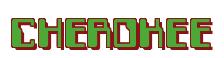 Rendering -CHEROKEE - using Computer Font