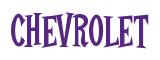 Rendering -CHEVROLET - using Cooper Latin