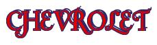 Rendering -CHEVROLET - using Fonteroy Brown