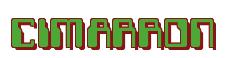 Rendering -CIMARRON - using Computer Font
